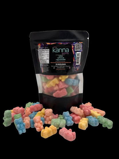 MyKanna Gummy - 30 count "DaBag" - Sugar Coated Bears - MyKanna.com