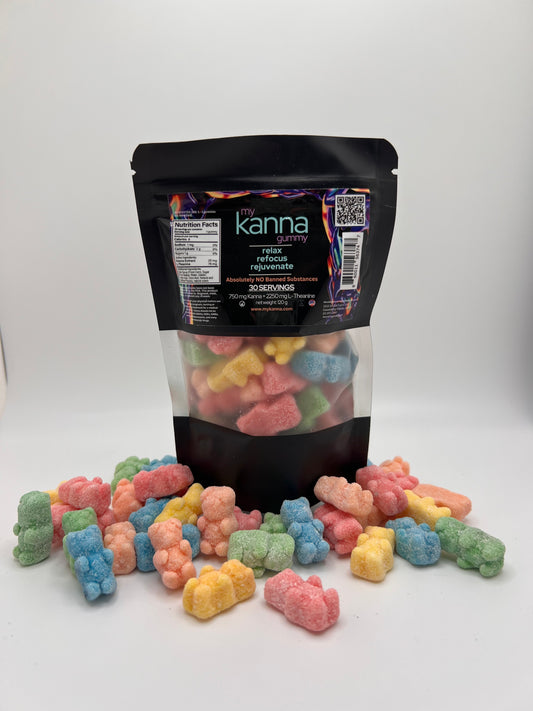 MyKanna Gummy - 30 count "DaBag" - Sugar Coated Bears - MyKanna.com