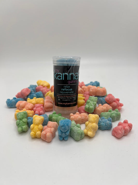 MyKanna Gummies - 10 count Travel Pack - Sugar Coated - MyKanna.com